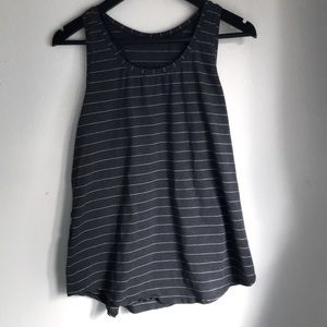 Grey striped tank